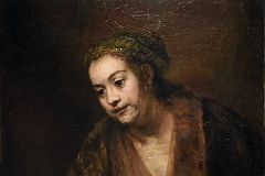 Rembrandt 1650s Hendrickje Stoffels From New York Metropolitan Museum Of Art At New York Met Breuer Unfinished
